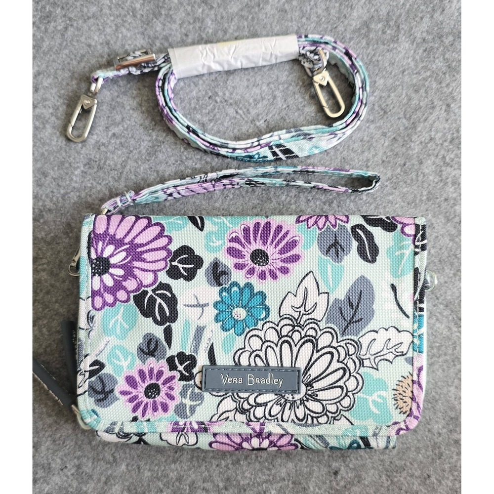 Vera Bradley Lighten Up RFID 3-in-1 Crossbody Wallet Penelope's Garden NWT